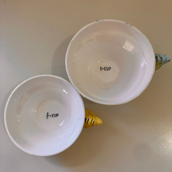 Vintage Bees on Beehive Measuring Cups x 4 Made in Japan 1950's - Picture 11 of 12